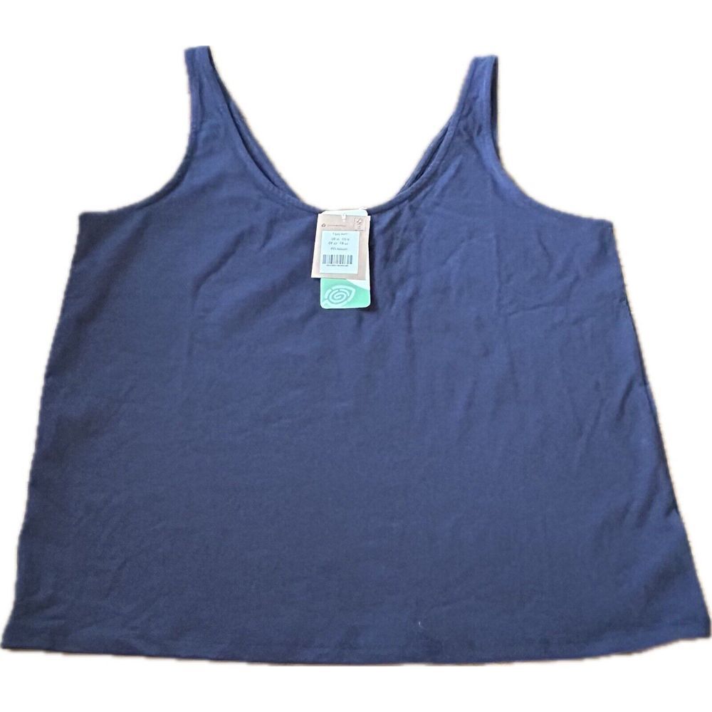 NEW Boden Women's Navy Blue Sleeveless Tank Top Black Size 16‎ / US 12